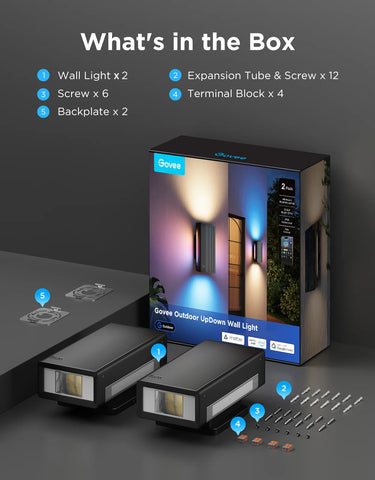 Govee Outdoor UpDown Wall Light