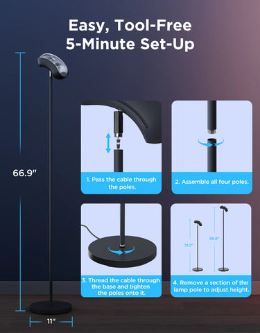 [Super Sale] Govee Torchiere Floor Lamp