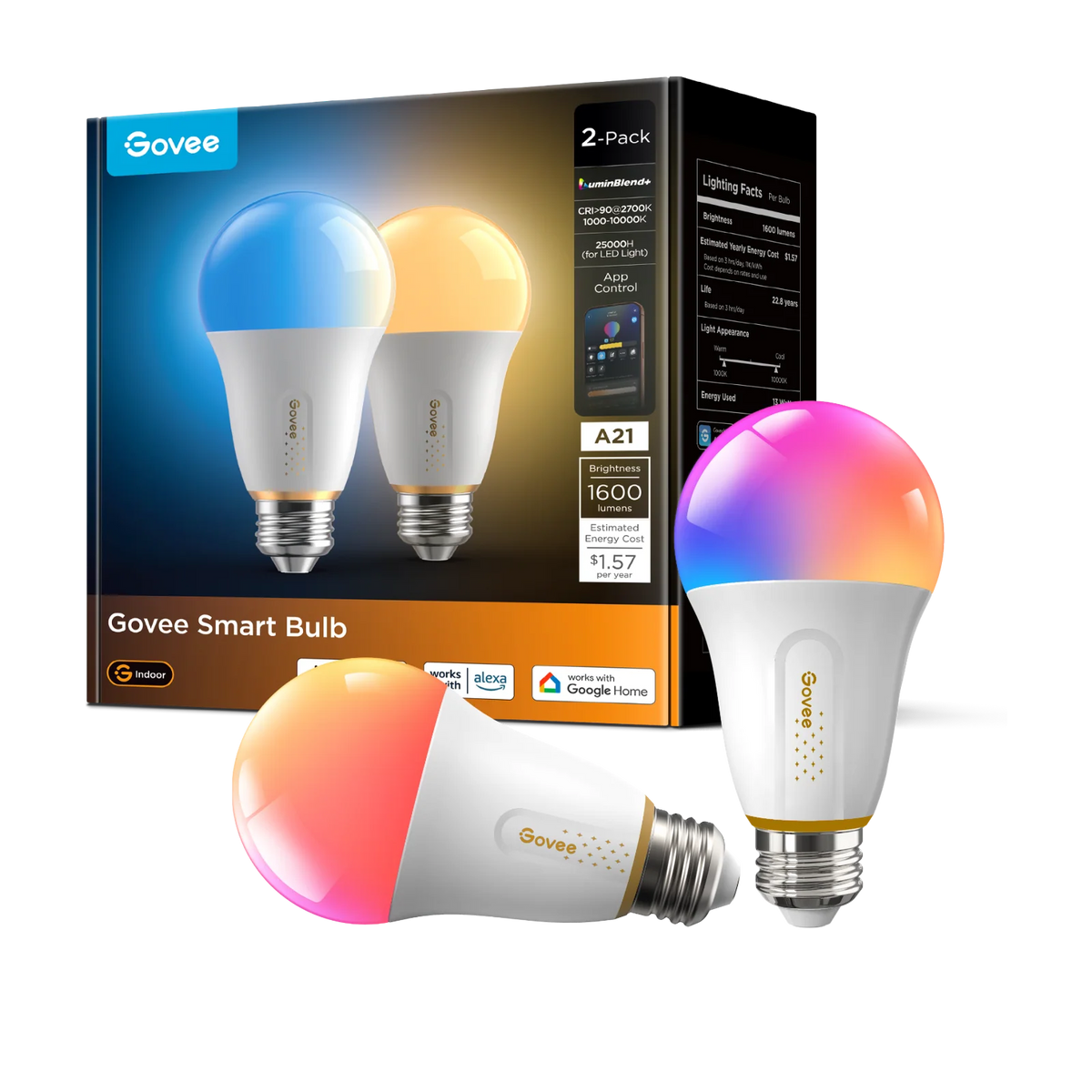 Govee E26 Smart Light Bulb 1600lm
