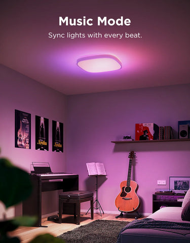 Govee 12-Inch RGBWW + RGBIC Smart Ceiling Light
