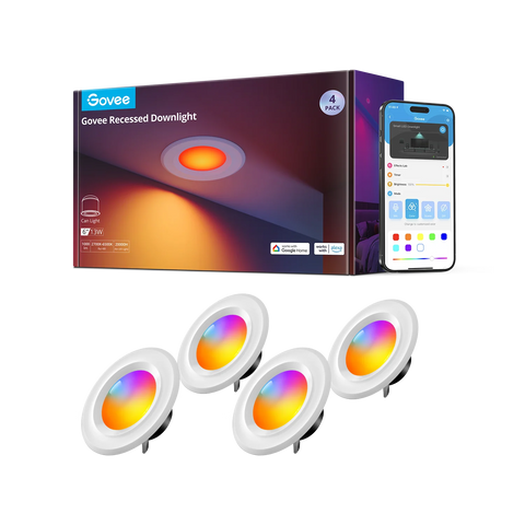 Govee 6-Inch Smart Retrofit Recessed Can Lights