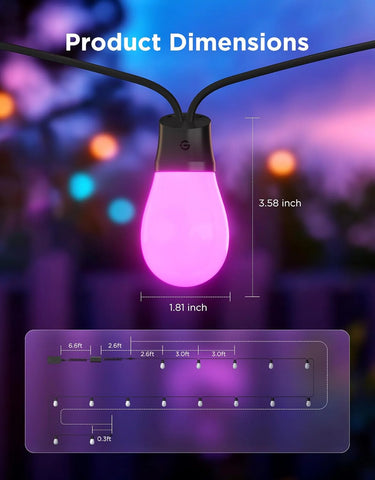 Govee Smart Outdoor S14 Bulb String Lights 2