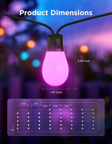 Govee Smart Outdoor S14 Bulb String Lights 2