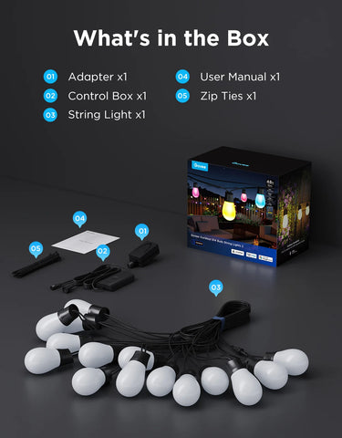 Govee Smart Outdoor S14 Bulb String Lights 2
