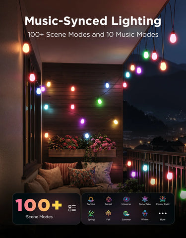 Govee Smart Outdoor S14 Bulb String Lights 2