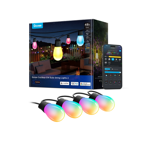 Govee Smart Outdoor S14 Bulb String Lights 2