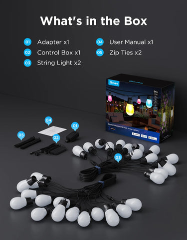Govee Smart Outdoor S14 Bulb String Lights 2