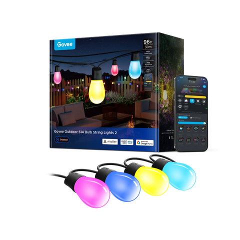 Govee Smart Outdoor S14 Bulb String Lights 2