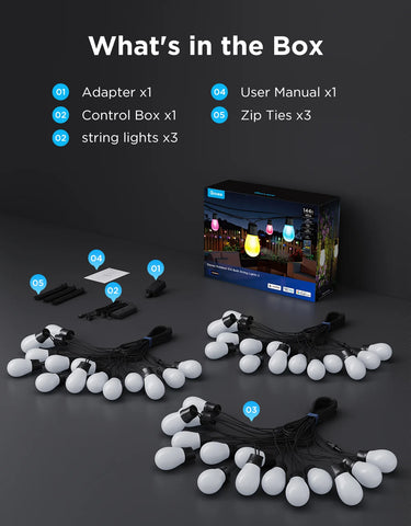 Govee Smart Outdoor S14 Bulb String Lights 2