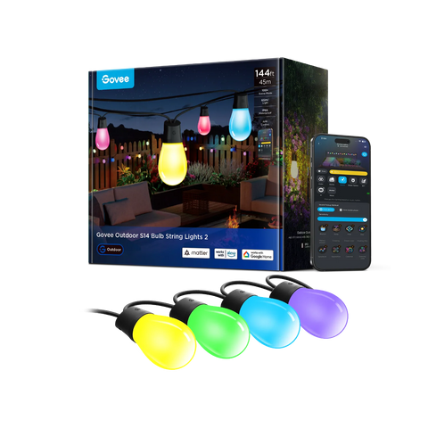 Govee Smart Outdoor S14 Bulb String Lights 2