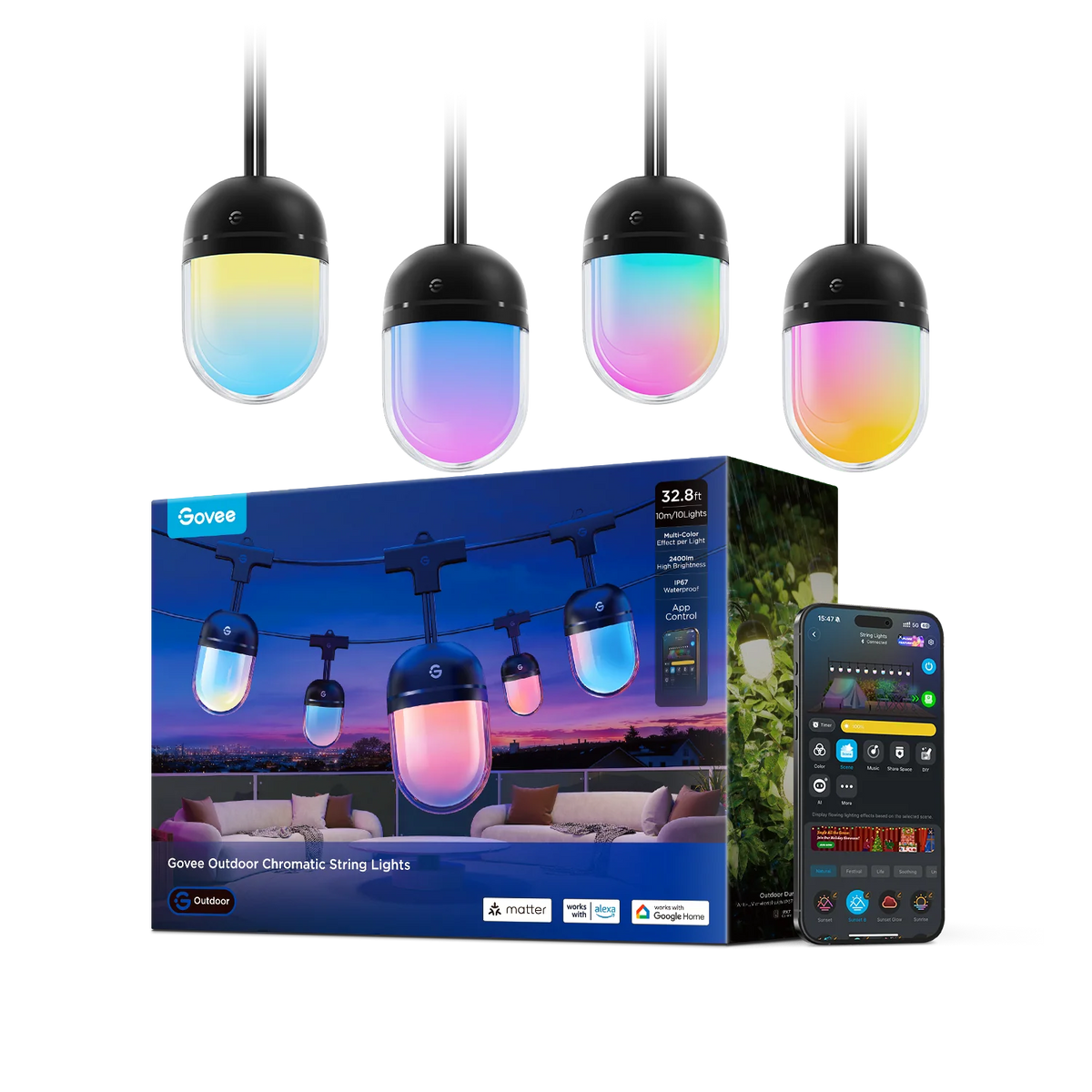 Govee Outdoor Chromatic String Lights
