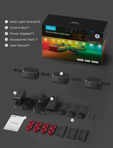 [Super Sale]Govee Outdoor Deck Lights