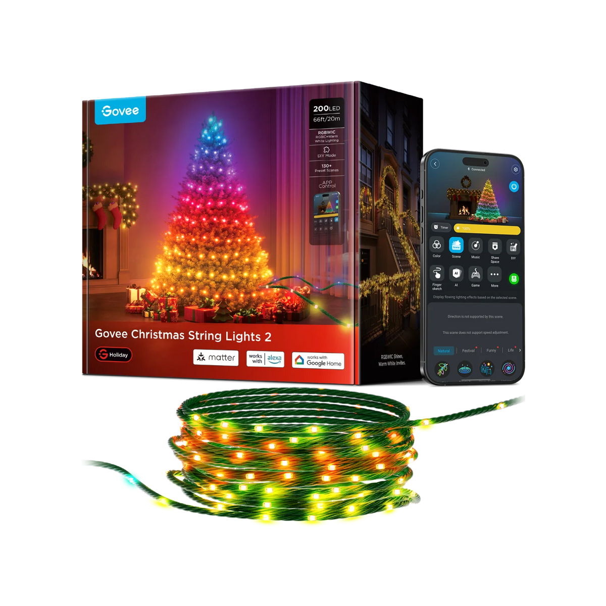 [super sale]Govee Christmas String Lights 2
