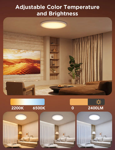 Govee 12-Inch RGBWW + RGBIC Smart Ceiling Light