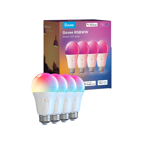Govee Smart RGBWW Light Bulbs 1200 Lumens