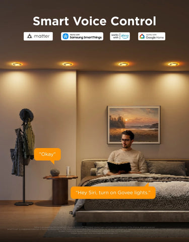 Govee 4/6 Inch Smart Recessed Lights Pro with Night Light
