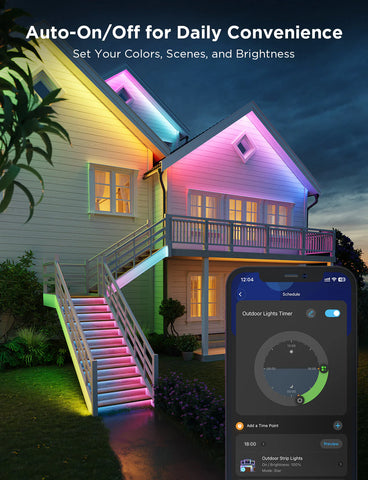 Govee Wi-Fi RGBIC Outdoor Strip Lights
