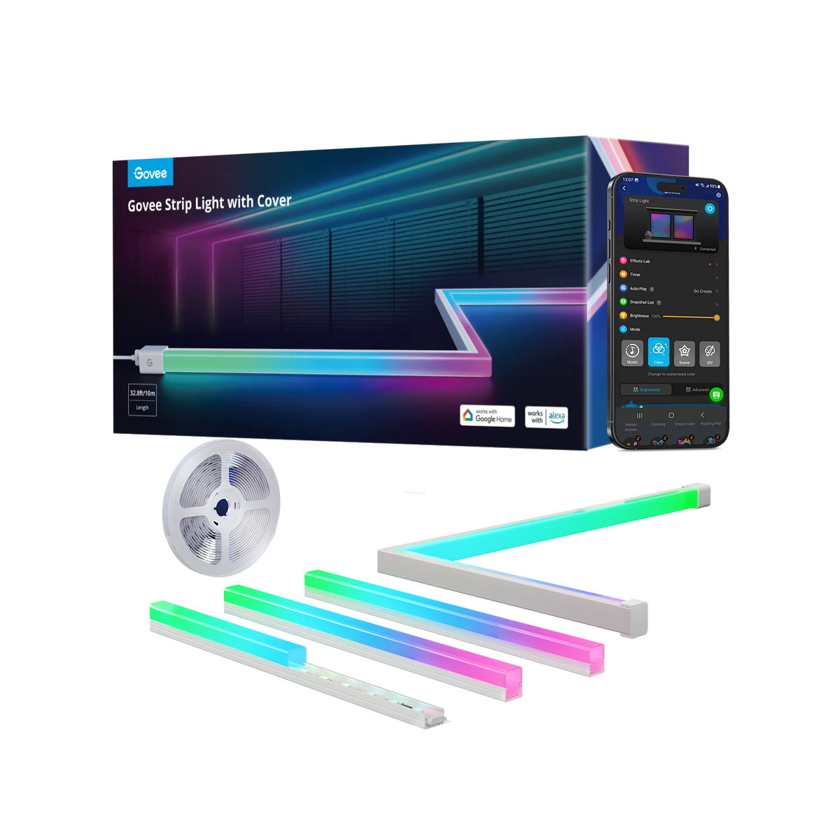 Govee RGBIC LED Strip Lights with Covers