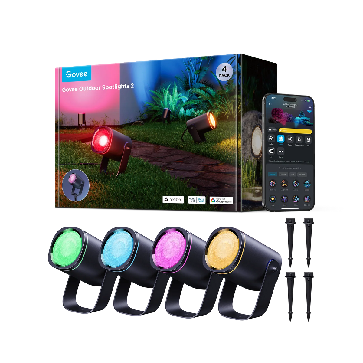 Govee Outdoor Spotlights 2