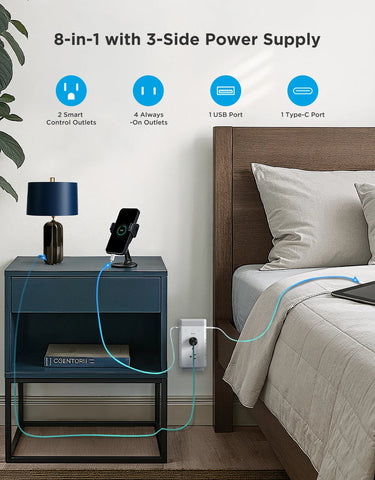 Govee Smart Plug Outlet Extender With Night Light