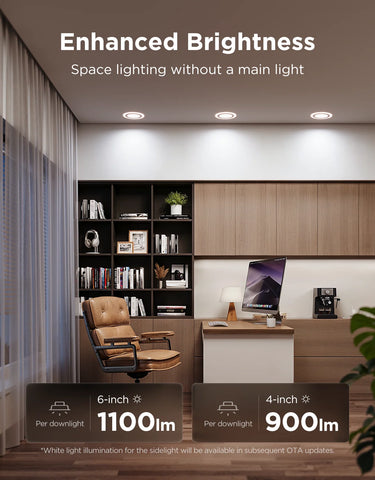 Govee 4/6 Inch Smart Recessed Lights Pro with Night Light
