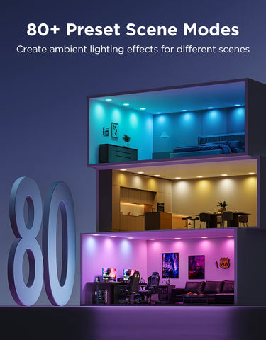 Govee 4/6 Inch Smart Recessed Lights Pro with Night Light