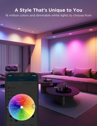 Govee 6-Inch Smart Retrofit Recessed Can Lights