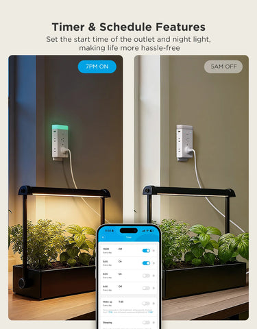 Govee Smart Plug Outlet Extender With Night Light