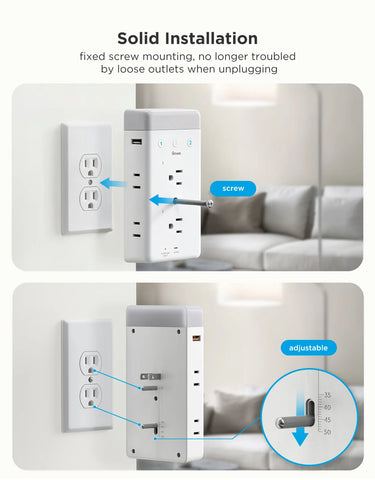 Govee Smart Plug Outlet Extender With Night Light