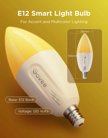 Govee E12 Smart Candle Light Bulbs