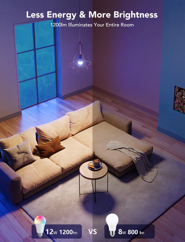 Govee Smart RGBWW Light Bulbs 1200 Lumens